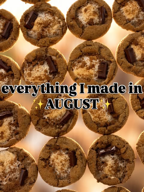 Brown butter s'mores cookies from the August bakes.